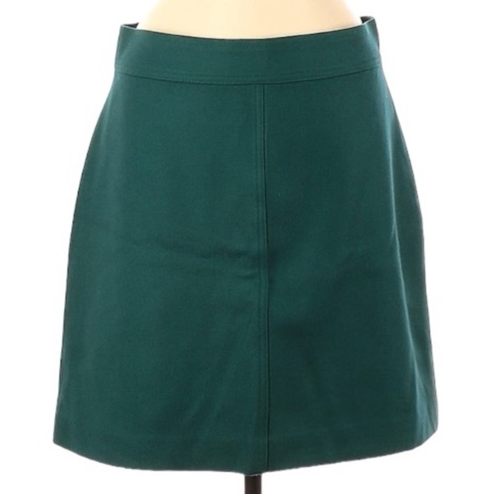 Forest Green J Crew Mini Skirt